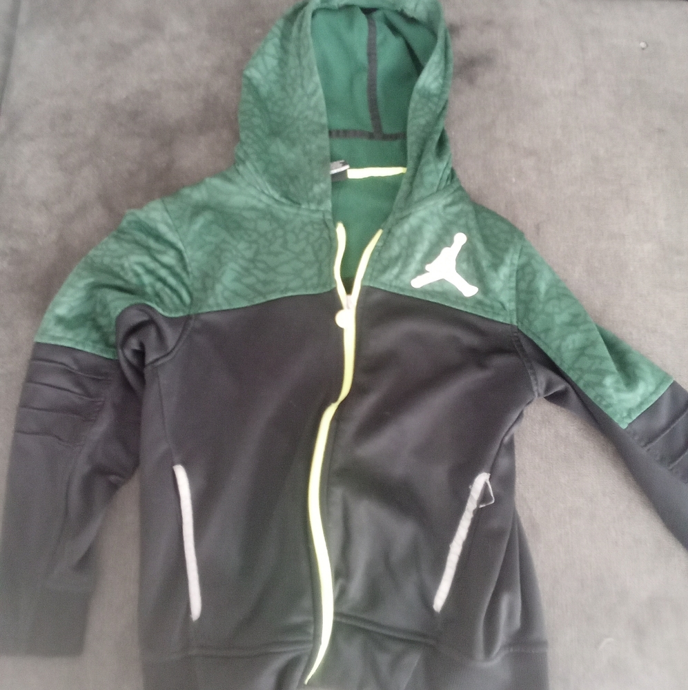 Jordan Green and Black Hoodie